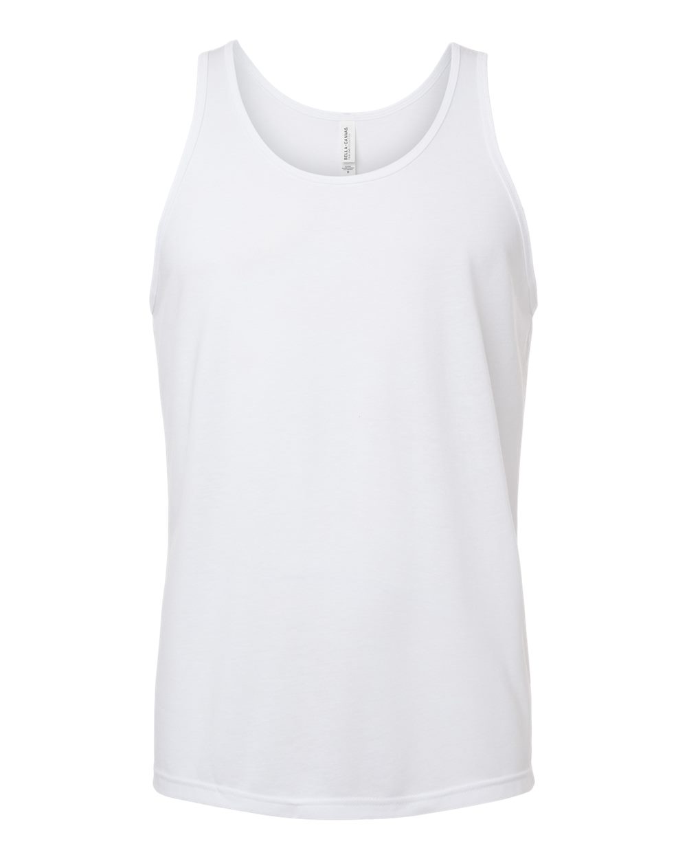 BELLA + CANVAS 3484 Unisex Triblend Tank in Solid White Triblend