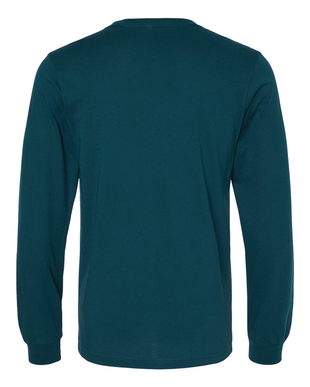 BELLA + CANVAS 3501 Unisex Jersey Long Sleeve Tee in Atlantic, back