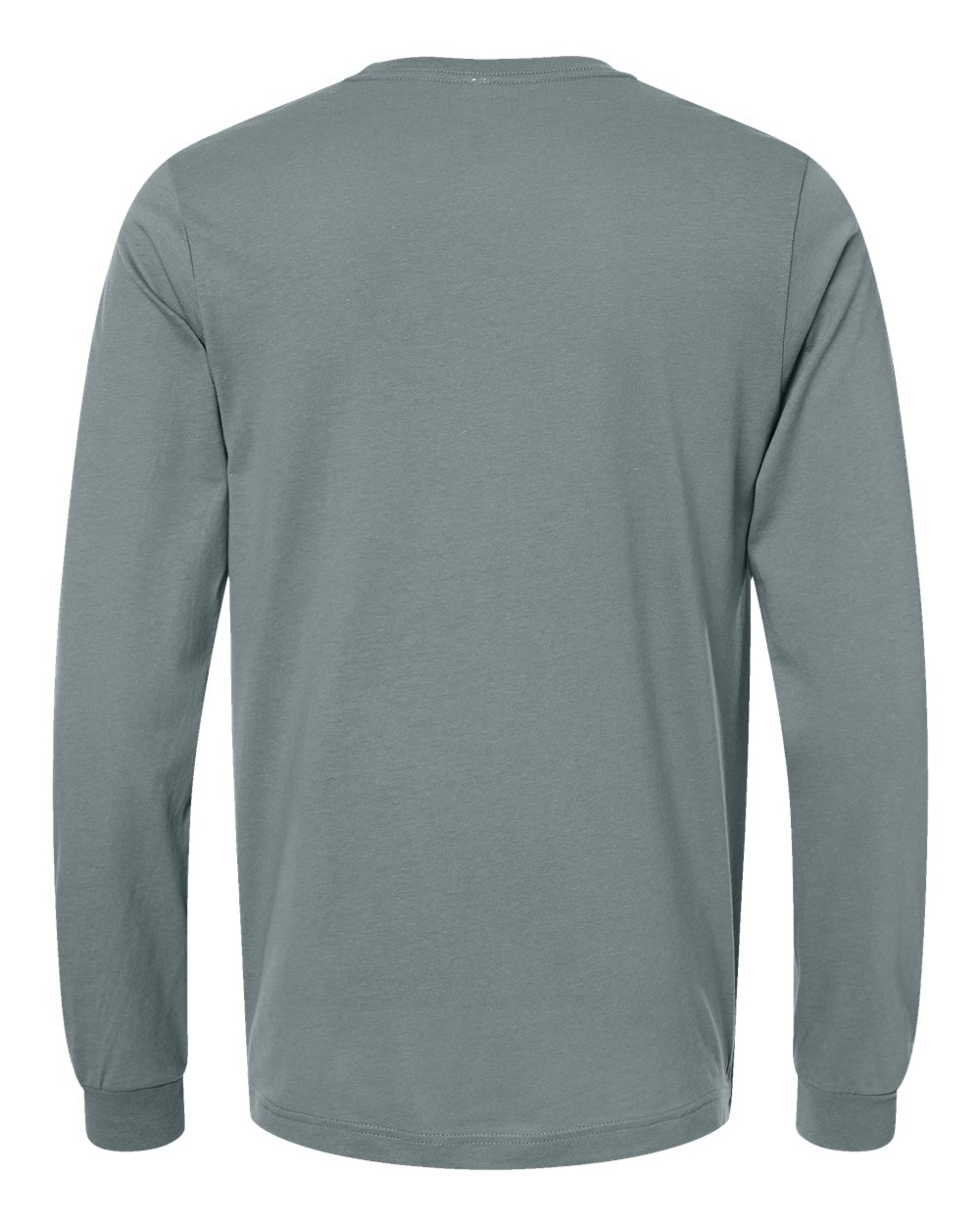 BELLA + CANVAS 3501 Unisex Jersey Long Sleeve Tee in Blue Storm, back