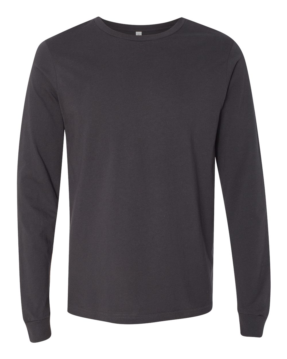 BELLA + CANVAS 3501 Unisex Jersey Long Sleeve Tee in Dark Grey