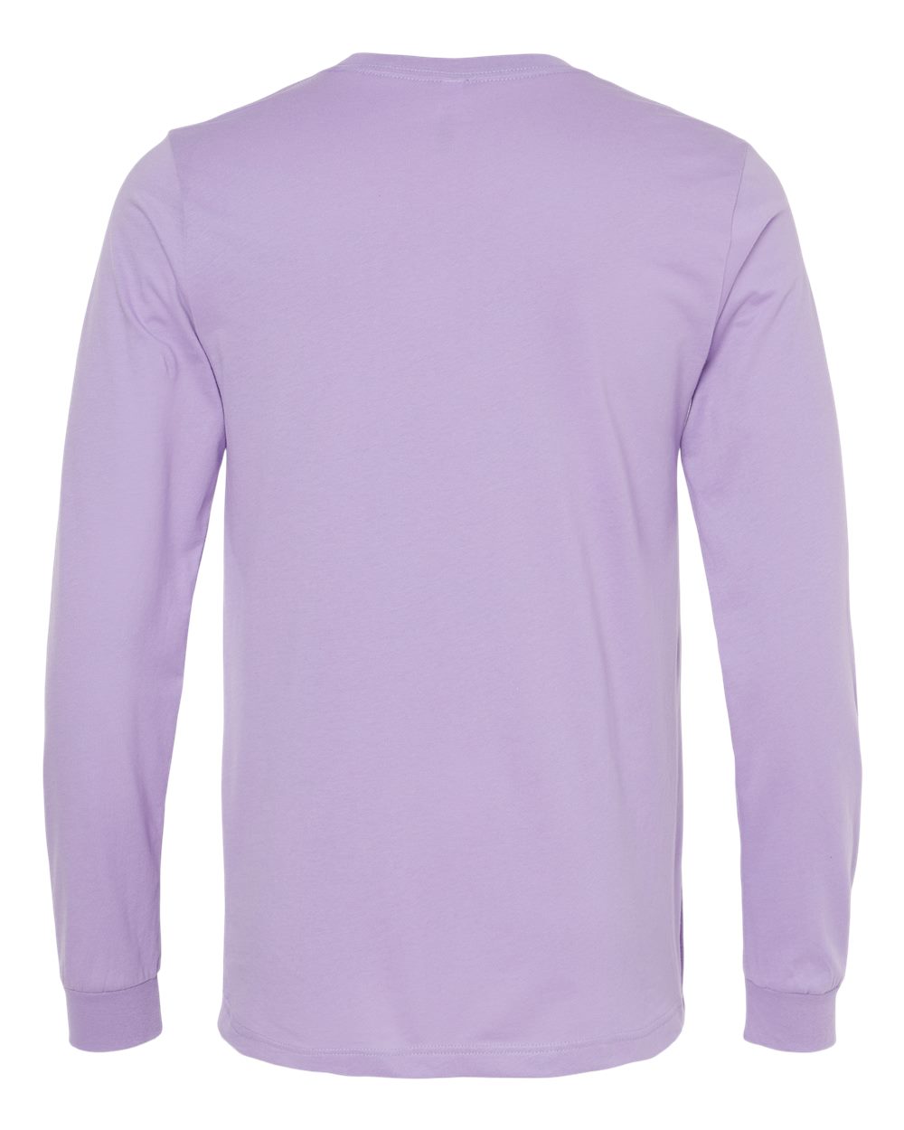 BELLA + CANVAS 3501 Unisex Jersey Long Sleeve Tee in Dark Lavender, back