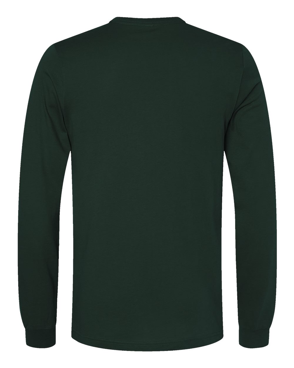 BELLA + CANVAS 3501 Unisex Jersey Long Sleeve Tee in Forest, back