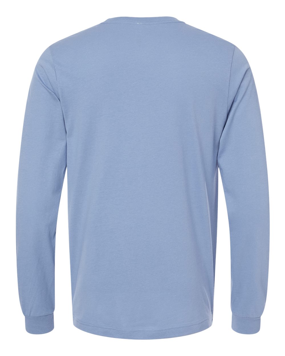 BELLA + CANVAS 3501 Unisex Jersey Long Sleeve Tee in Lavender Blue, back