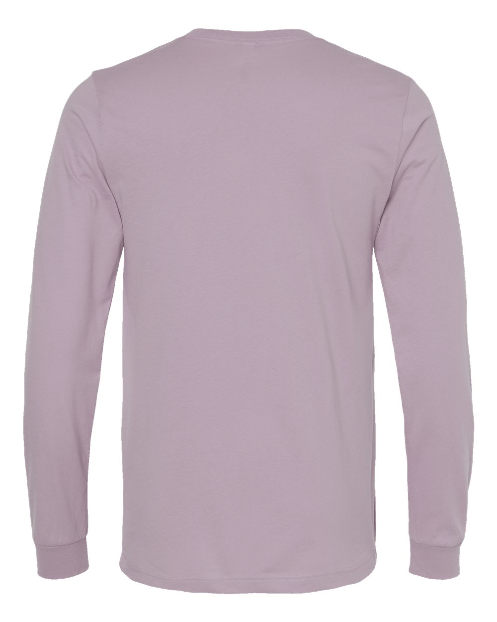 BELLA + CANVAS 3501 Unisex Jersey Long Sleeve Tee in Light Violet, back