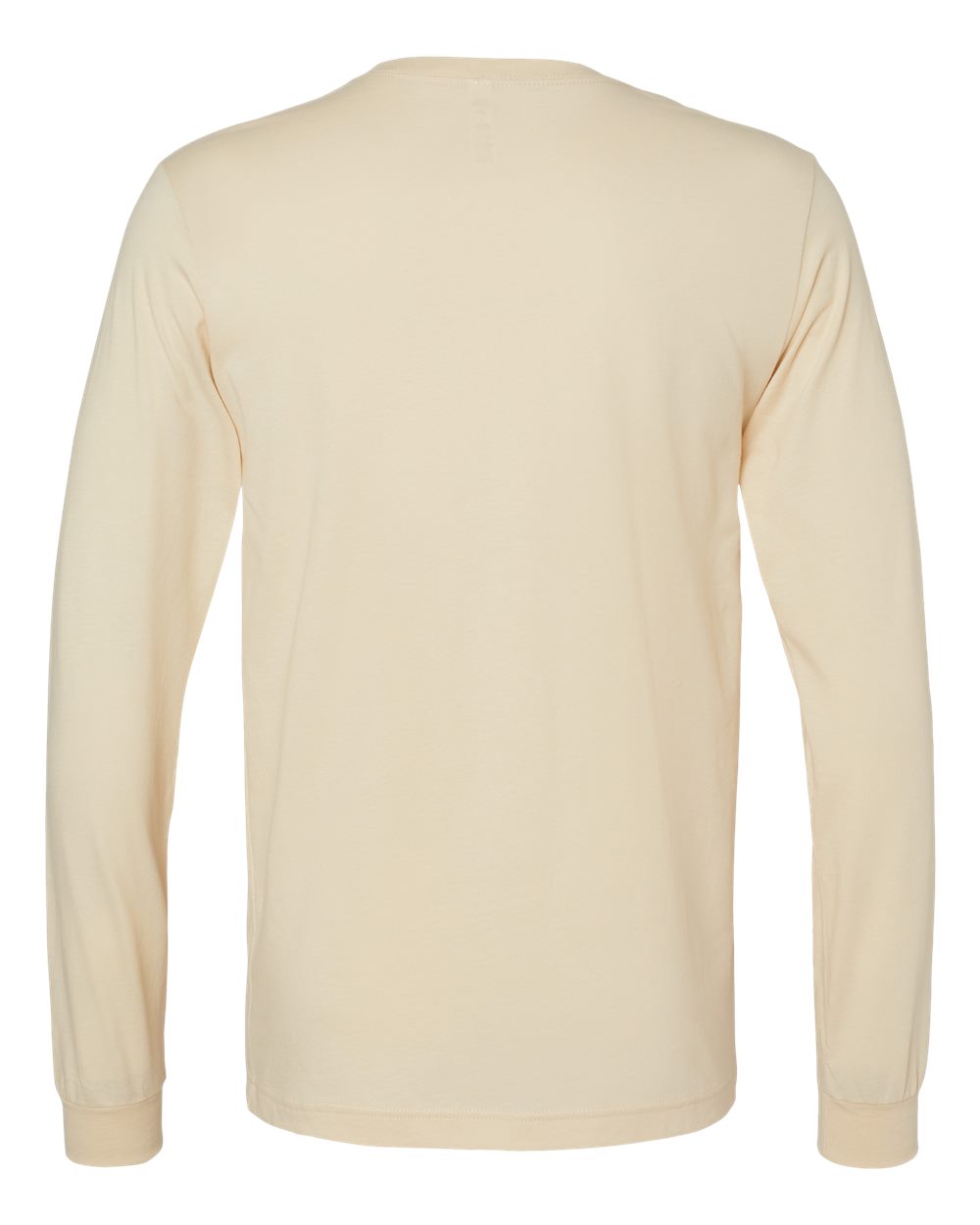 BELLA + CANVAS 3501 Unisex Jersey Long Sleeve Tee in Soft Cream, back