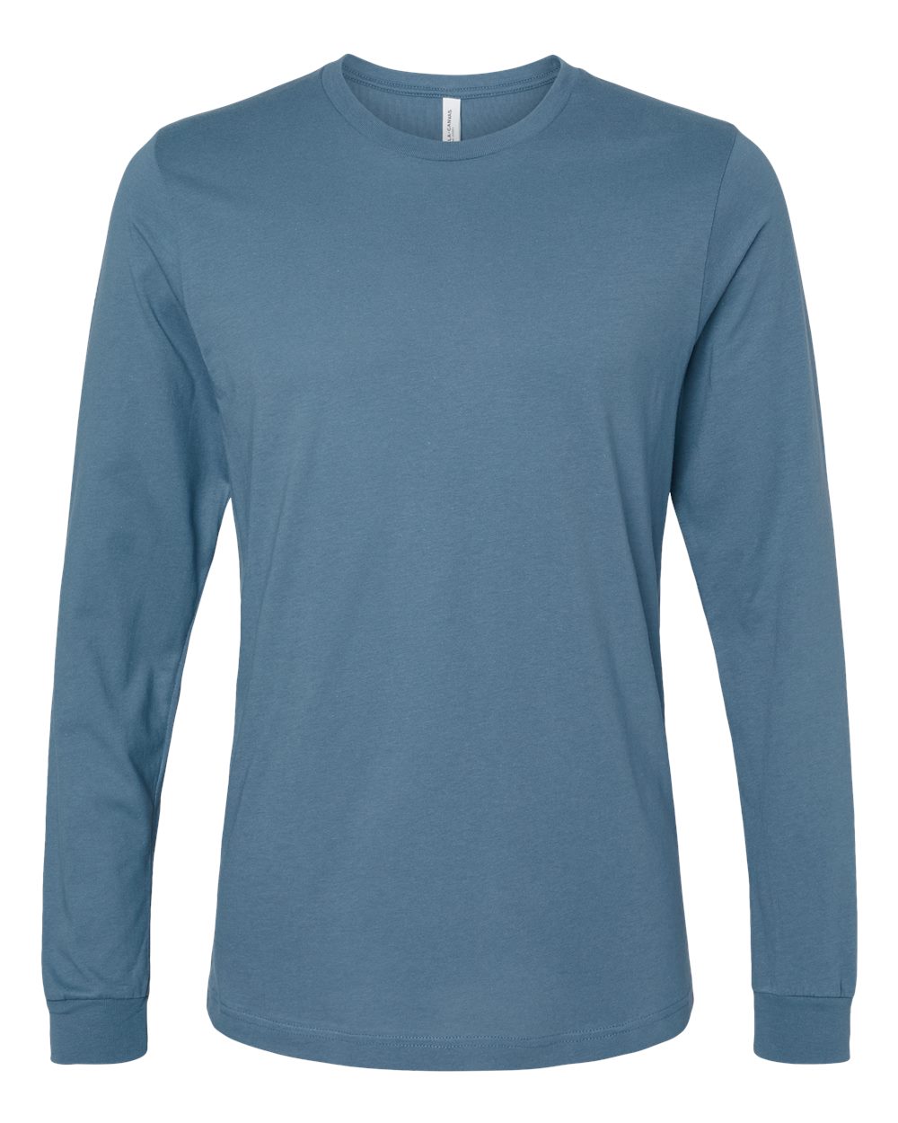 BELLA + CANVAS 3501 Unisex Jersey Long Sleeve Tee in Steel Blue