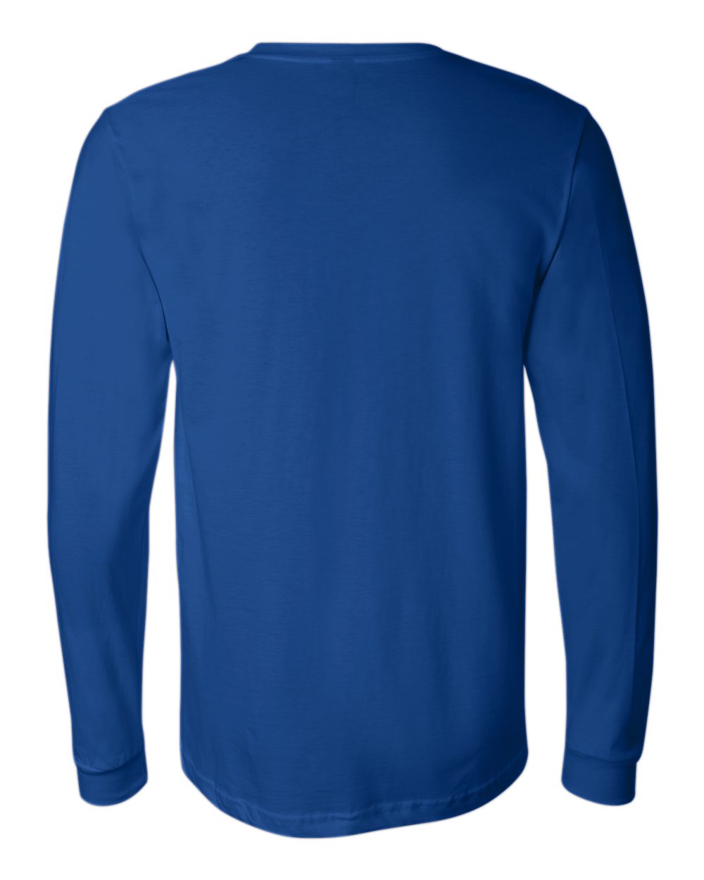 BELLA + CANVAS 3501 Unisex Jersey Long Sleeve Tee in True Royal, back