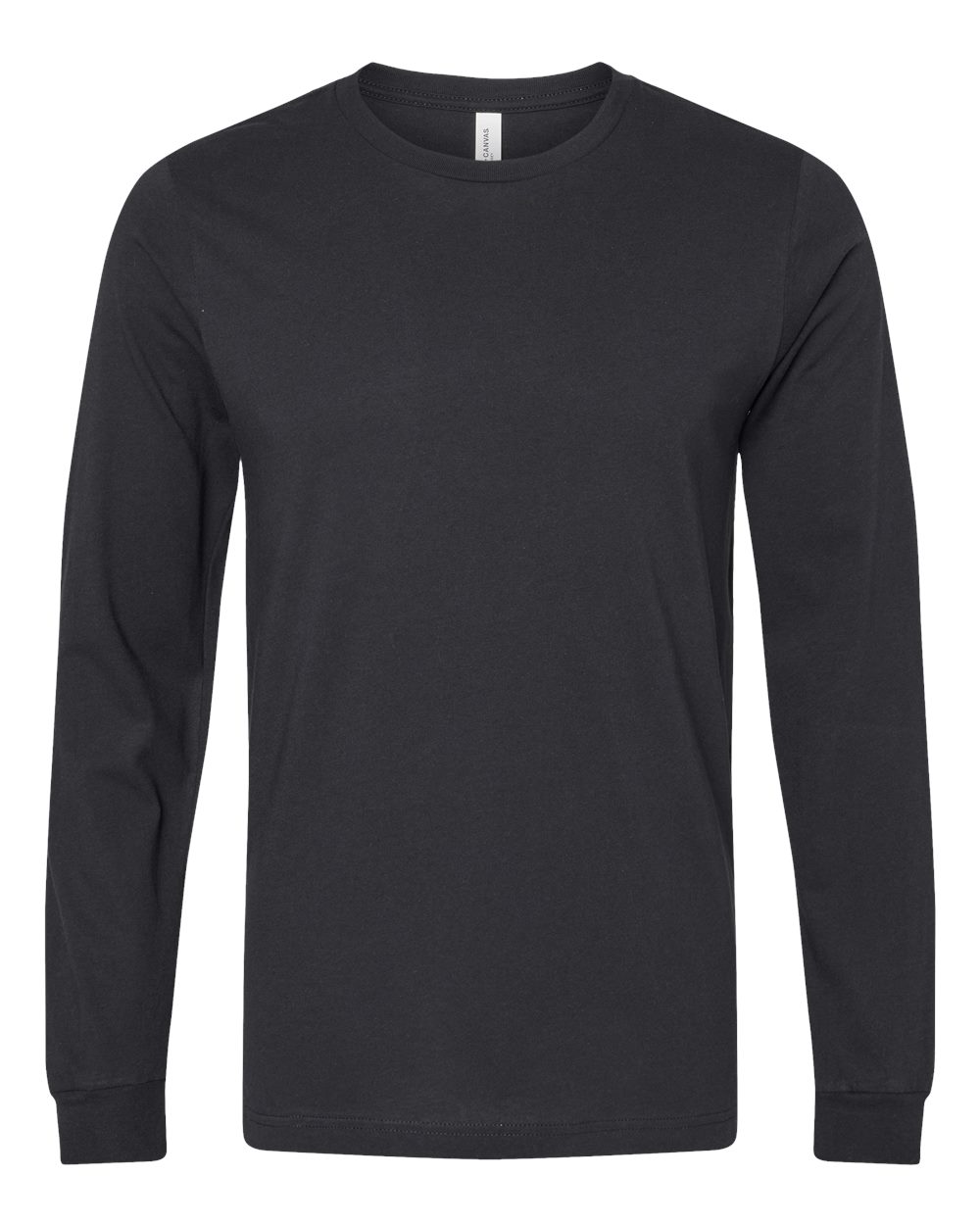 BELLA + CANVAS 3501 Unisex Jersey Long Sleeve Tee in Vintage Black