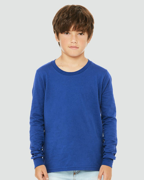 BELLA + CANVAS 3501Y Youth Jersey Long Sleeve Tee