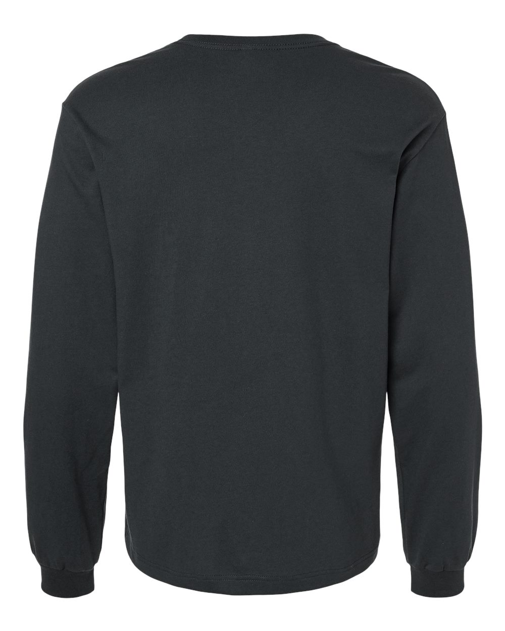 BELLA + CANVAS 3511 6 oz. Heavyweight Long Sleeve Tee in Dark Grey, back