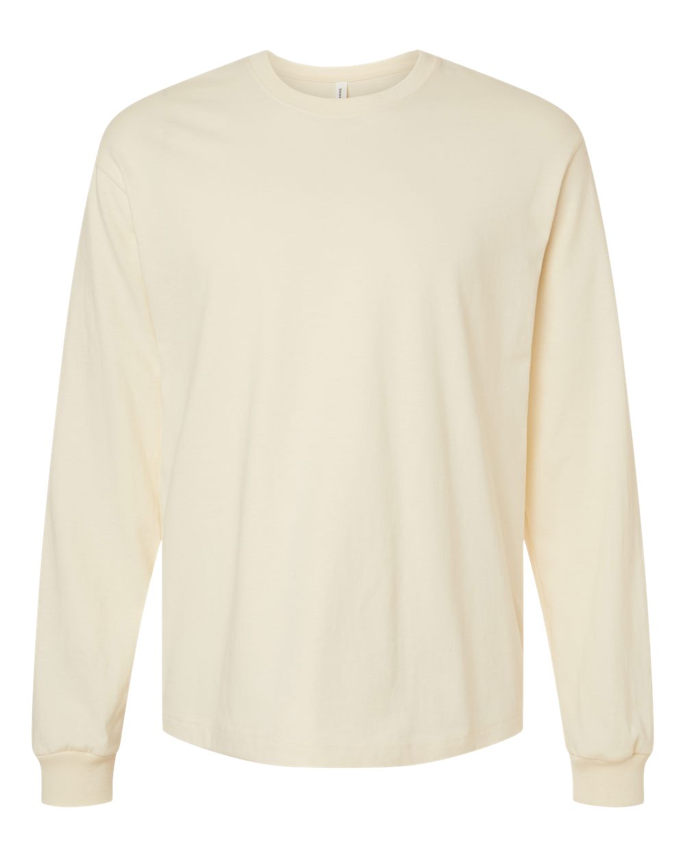 BELLA + CANVAS 3511 6 oz. Heavyweight Long Sleeve Tee in Natural