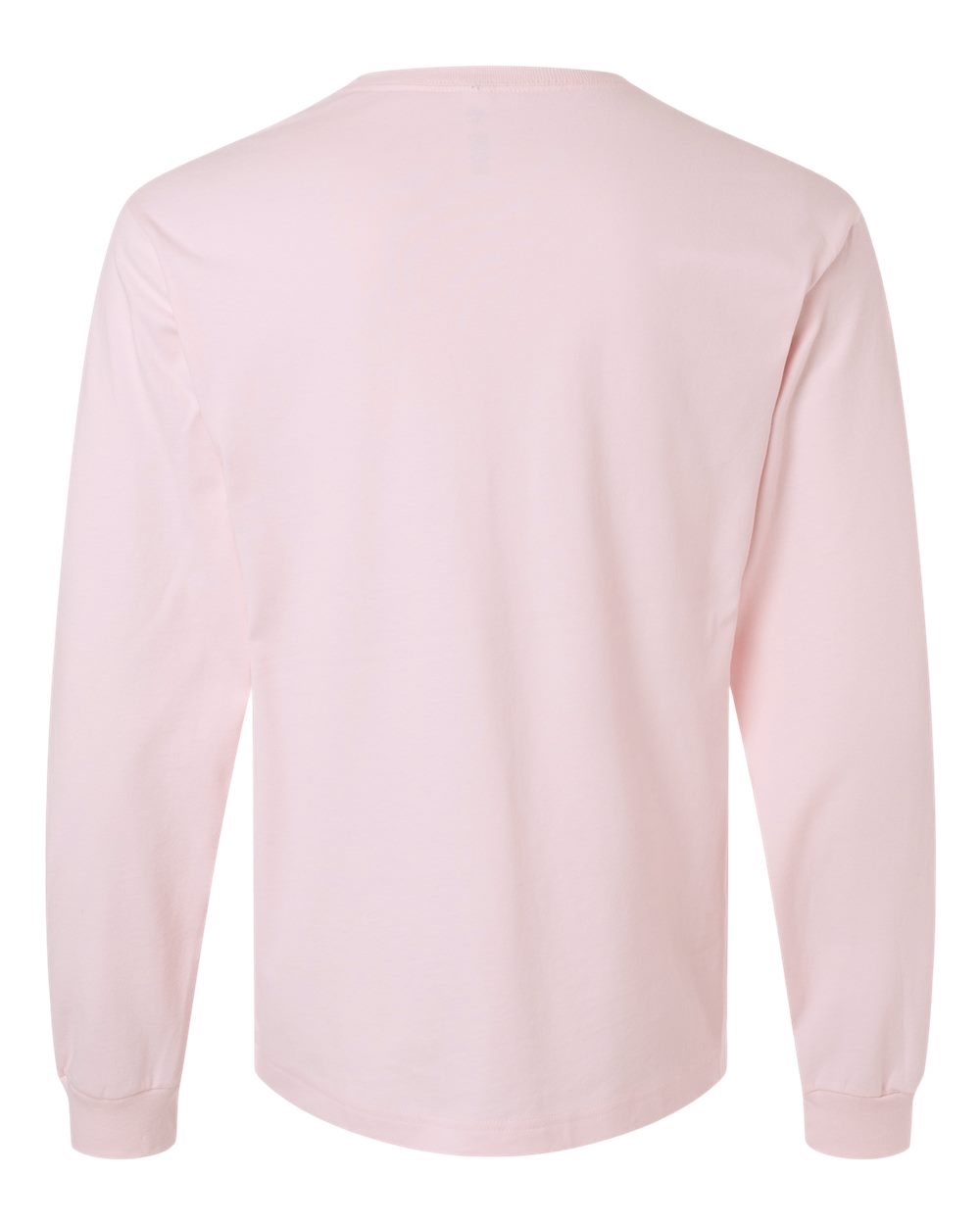 BELLA + CANVAS 3511 6 oz. Heavyweight Long Sleeve Tee in Soft Pink, back