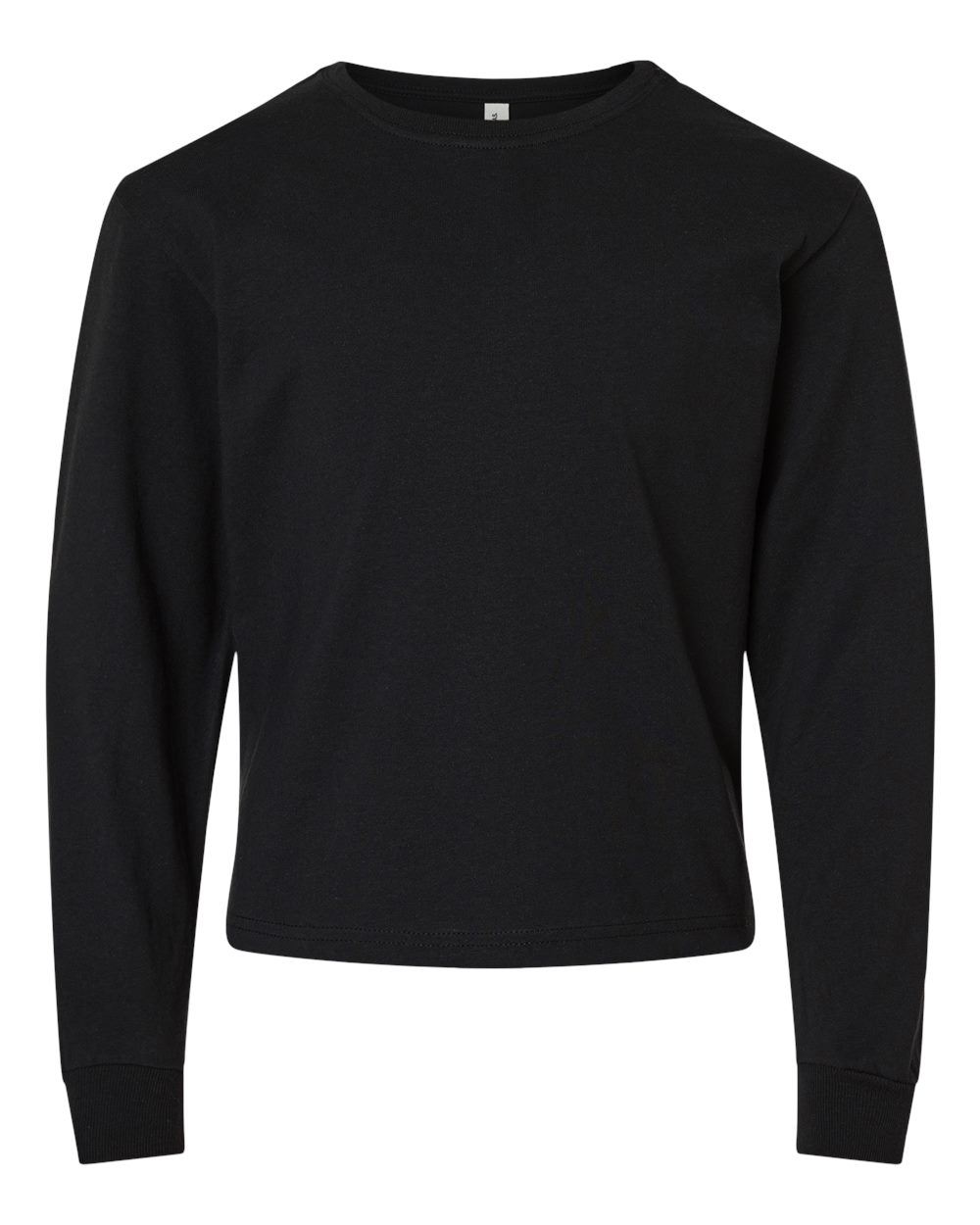 BELLA + CANVAS 3511Y Youth 6oz. Heavyweight Long Sleeve Tee in Black