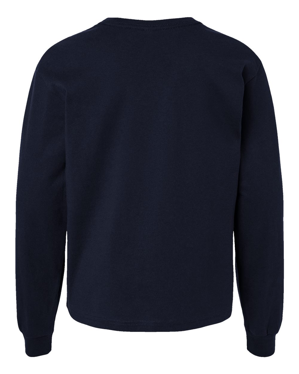 BELLA + CANVAS 3511Y Youth 6oz. Heavyweight Long Sleeve Tee in Navy, back