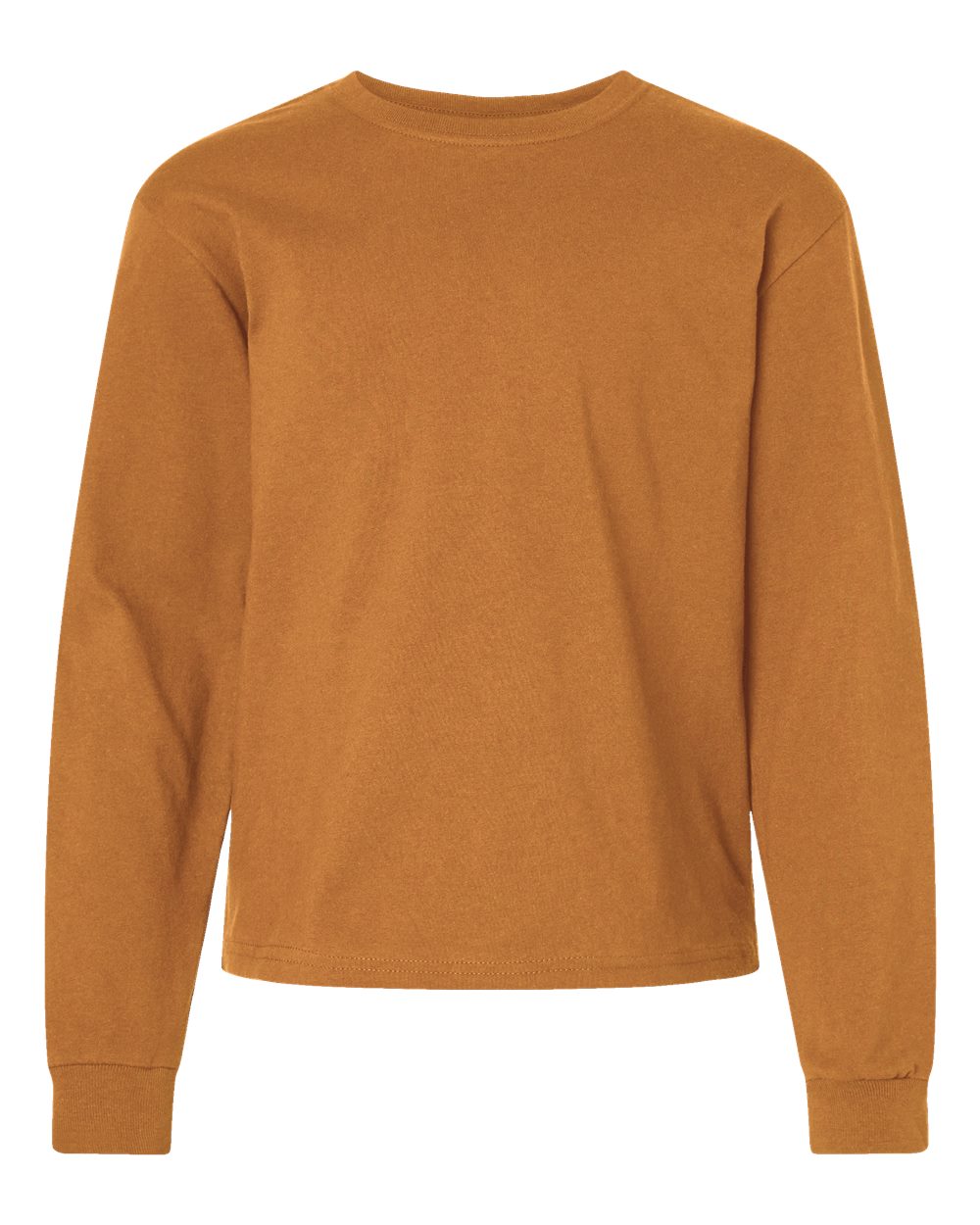 BELLA + CANVAS 3511Y Youth 6oz. Heavyweight Long Sleeve Tee in Toast