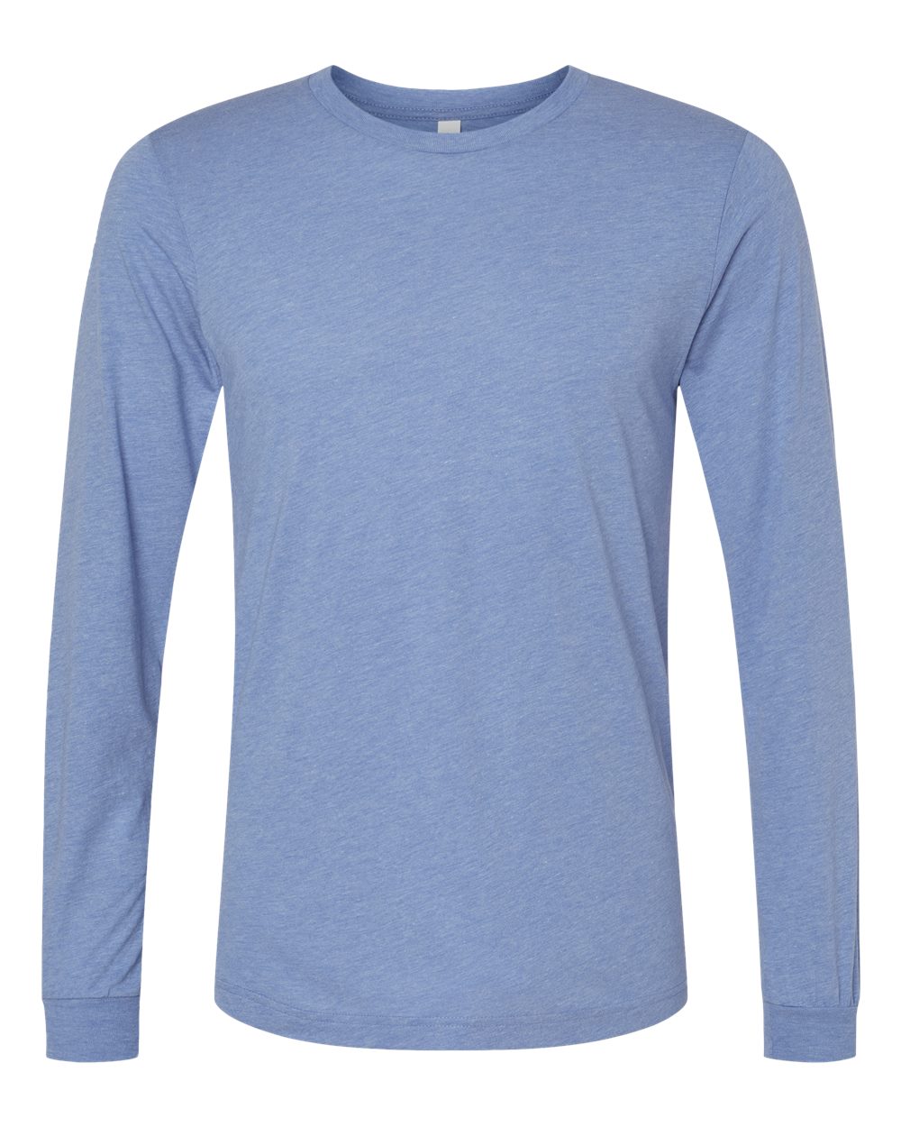 BELLA + CANVAS 3513 Unisex Triblend Long Sleeve Tee in Blue Triblend