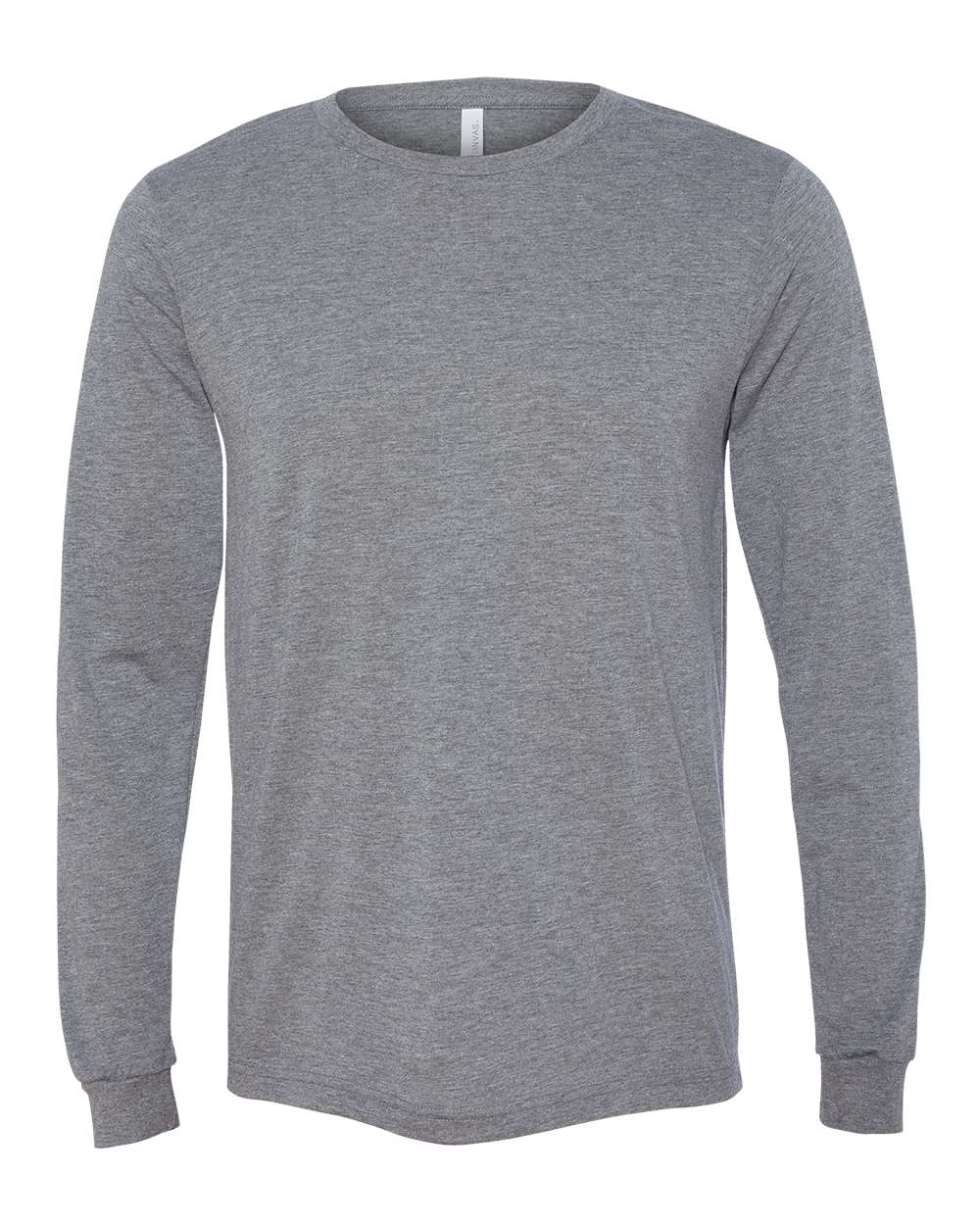 BELLA + CANVAS 3513 Unisex Triblend Long Sleeve Tee in Grey Triblend