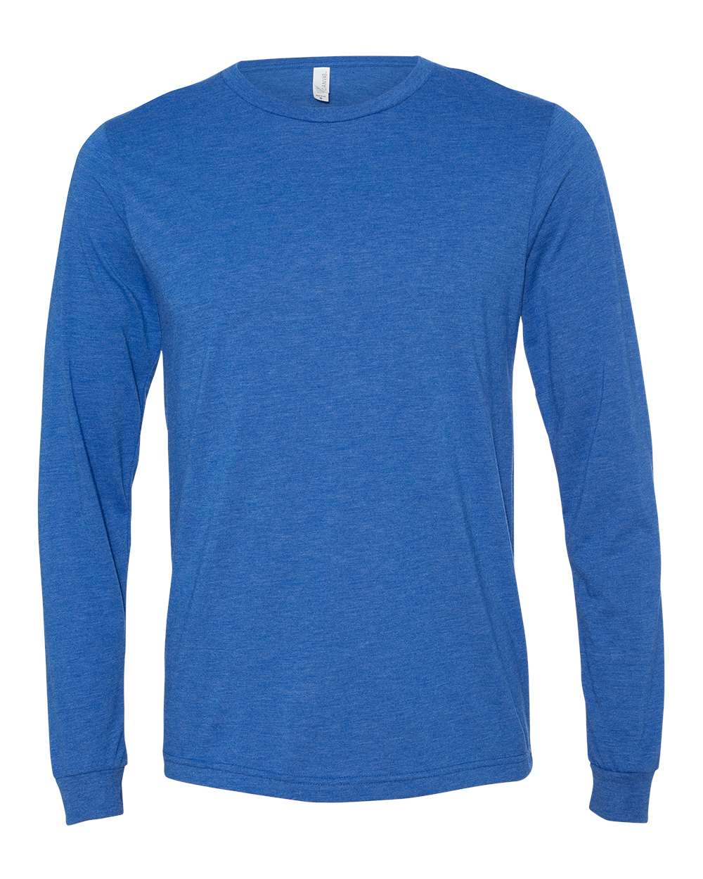 BELLA + CANVAS 3513 Unisex Triblend Long Sleeve Tee in True Royal Triblend
