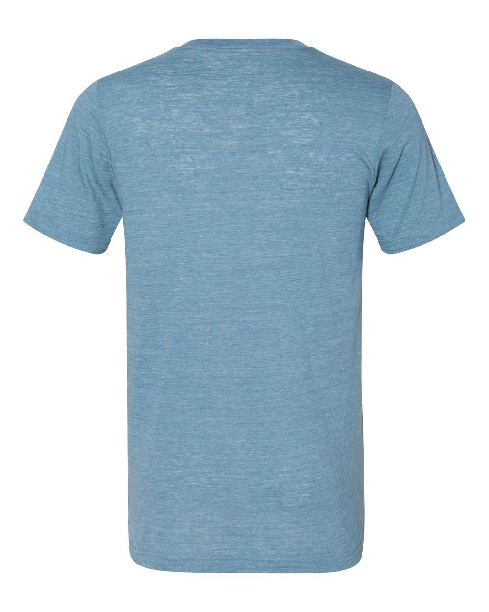BELLA + CANVAS 3655 Unisex Textured Jersey V-Neck Tee in Denim Slub, back