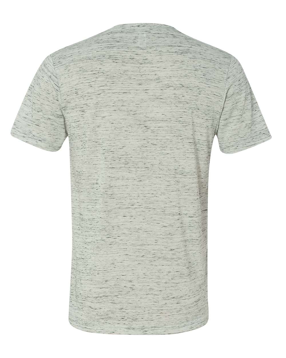 BELLA + CANVAS 3655 Unisex Textured Jersey V-Neck Tee in White Marble, back