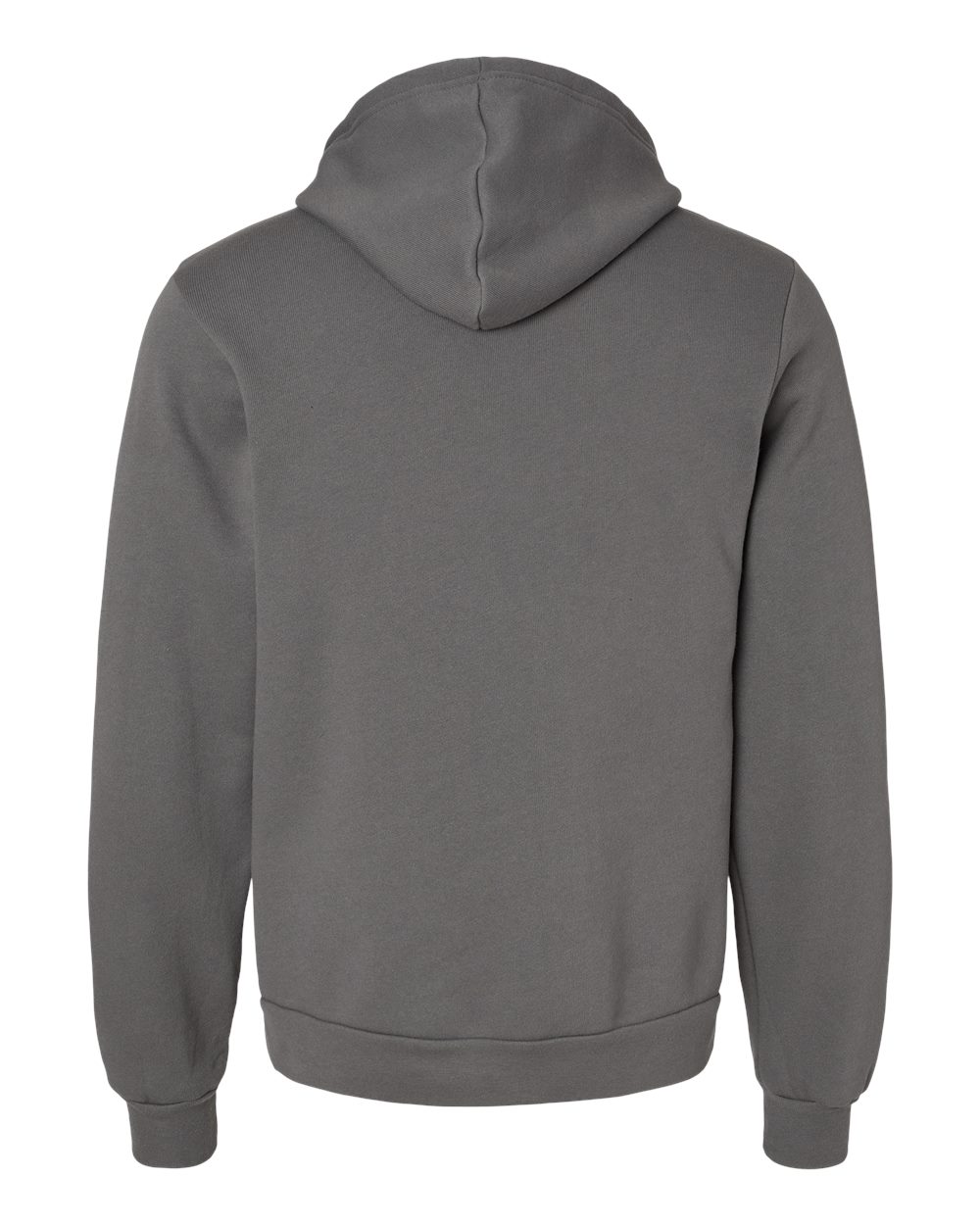 BELLA + CANVAS 3719 Unisex Sponge Fleece Hoodie Sweatshirt in Asphalt, back