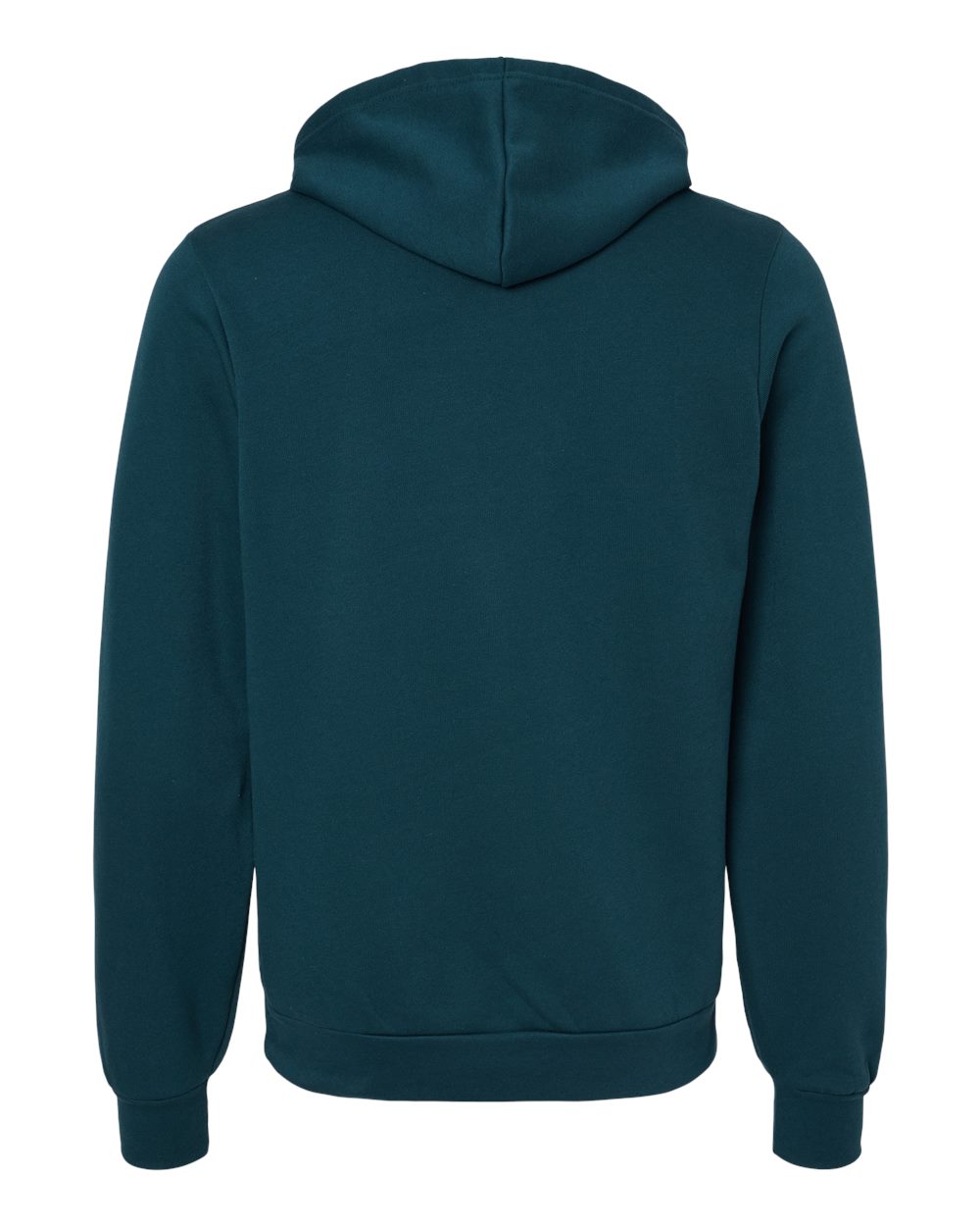 BELLA + CANVAS 3719 Unisex Sponge Fleece Hoodie Sweatshirt in Atlantic, back