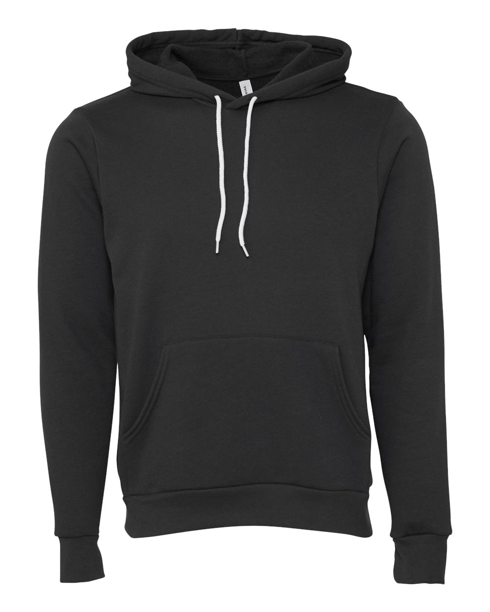 BELLA + CANVAS 3719 Unisex Sponge Fleece Hoodie Sweatshirt in DTG Dark Grey