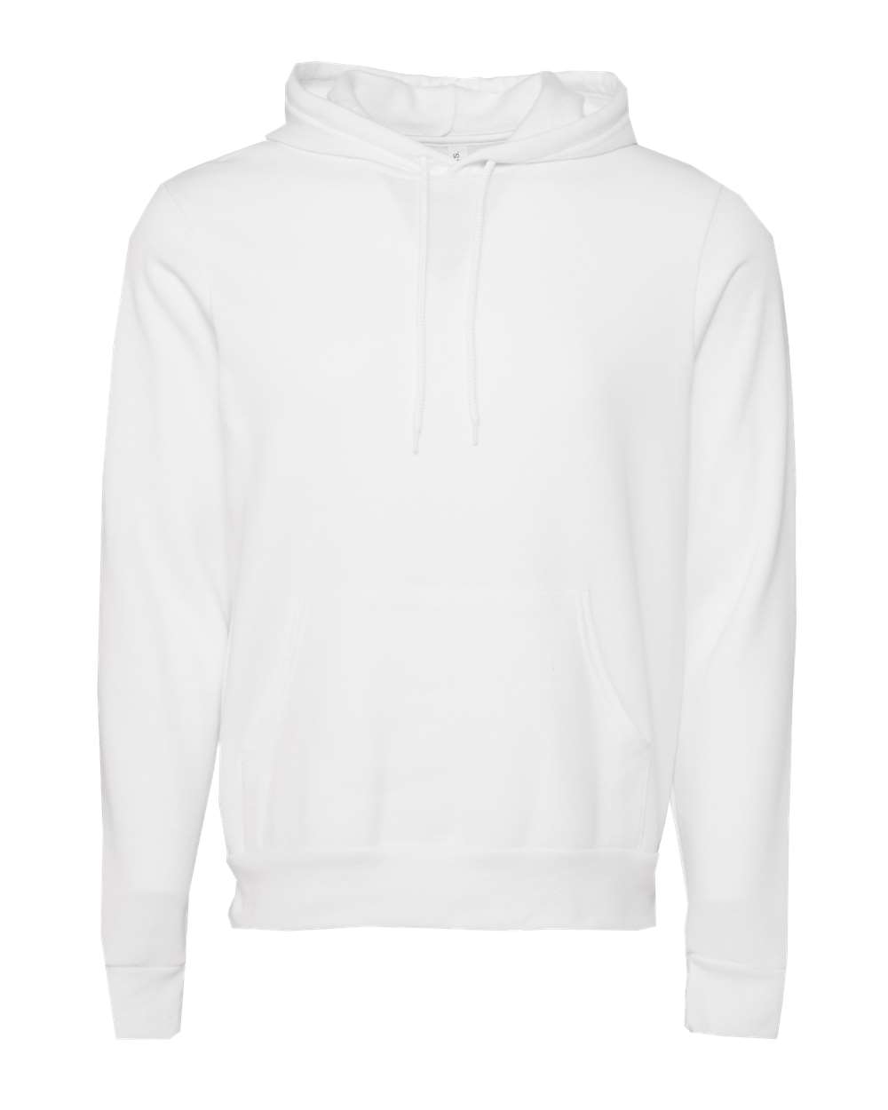 BELLA + CANVAS 3719 Unisex Sponge Fleece Hoodie Sweatshirt in DTG White