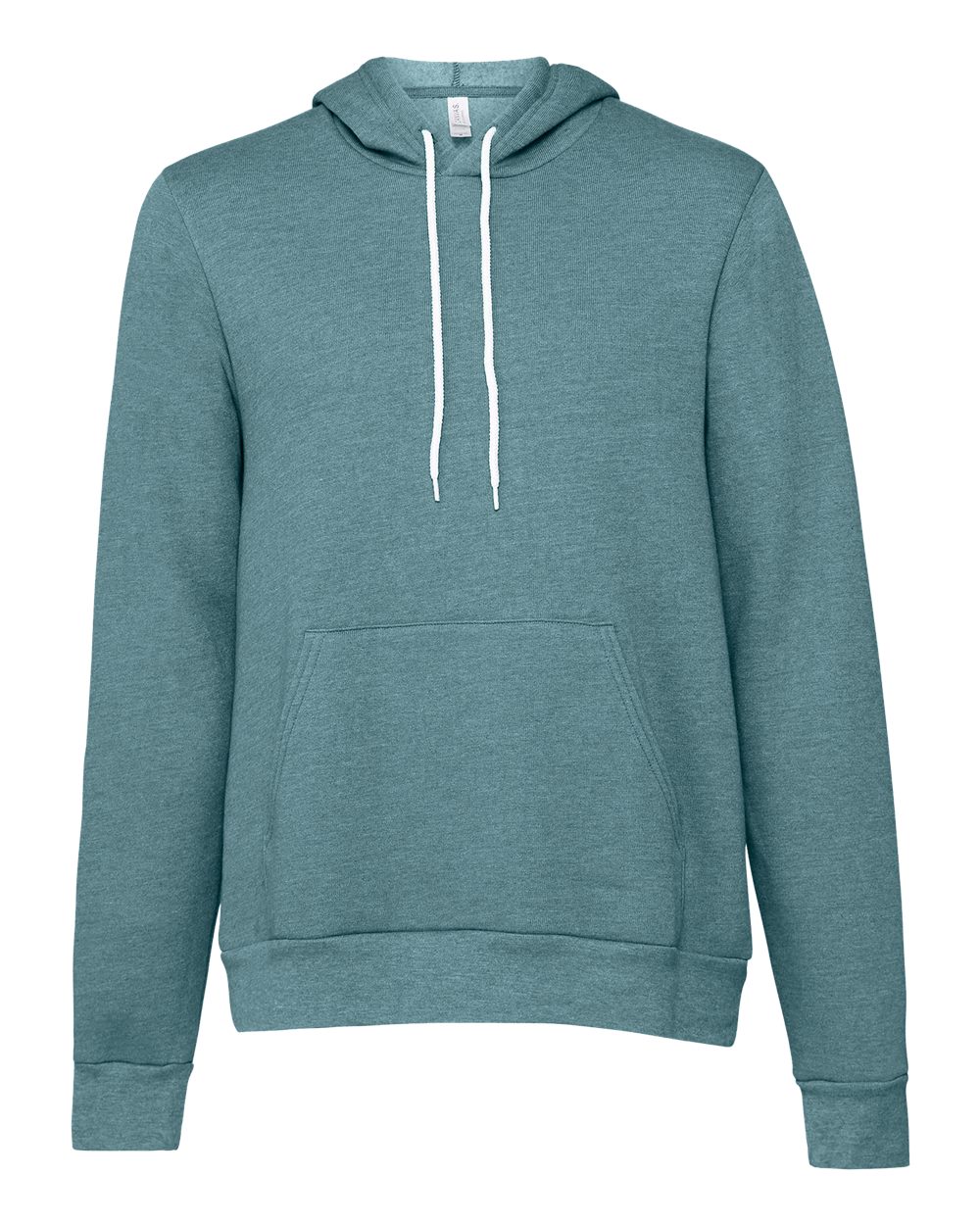 BELLA + CANVAS 3719 Unisex Sponge Fleece Hoodie Sweatshirt in Heather Deep Teal