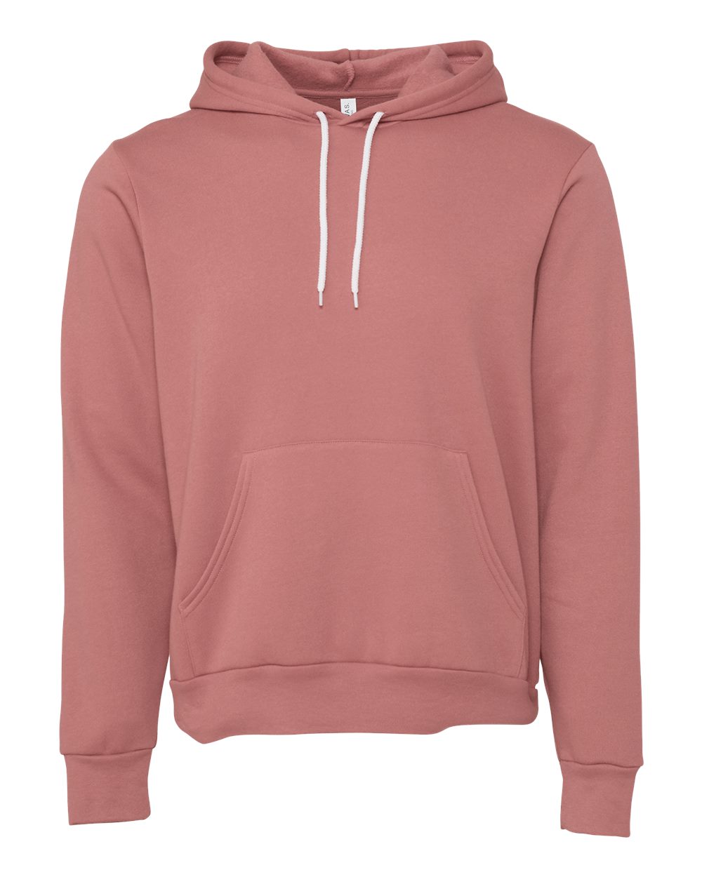 BELLA + CANVAS 3719 Unisex Sponge Fleece Hoodie Sweatshirt in Mauve