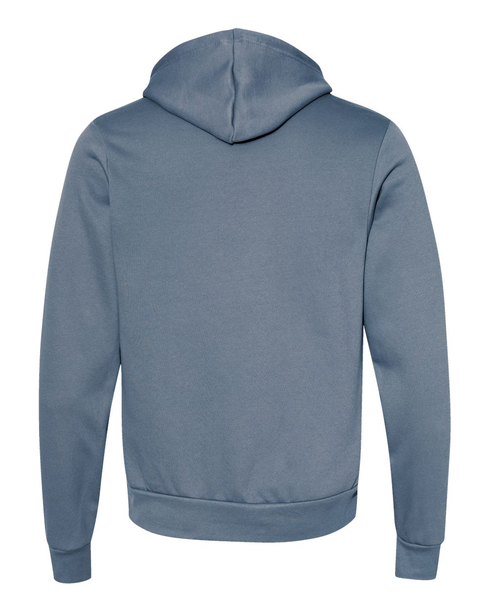 BELLA + CANVAS 3719 Unisex Sponge Fleece Hoodie Sweatshirt in Steel Blue, back