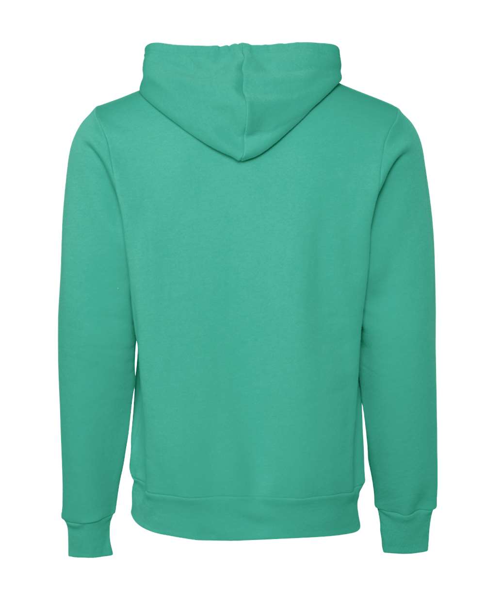 BELLA + CANVAS 3719 Unisex Sponge Fleece Hoodie Sweatshirt in Teal, back