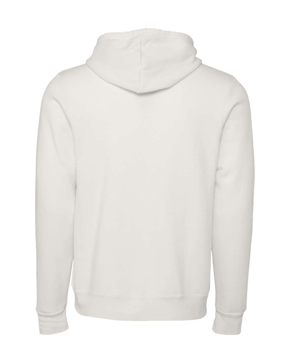 BELLA + CANVAS 3719 Unisex Sponge Fleece Hoodie Sweatshirt in Vintage White, back