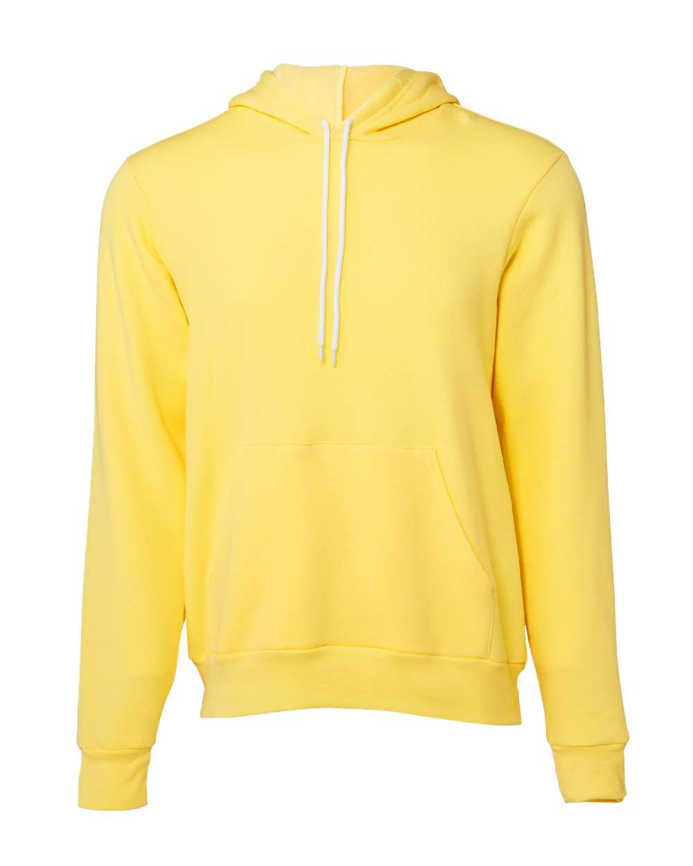 BELLA + CANVAS 3719 Unisex Sponge Fleece Hoodie Sweatshirt in Yellow