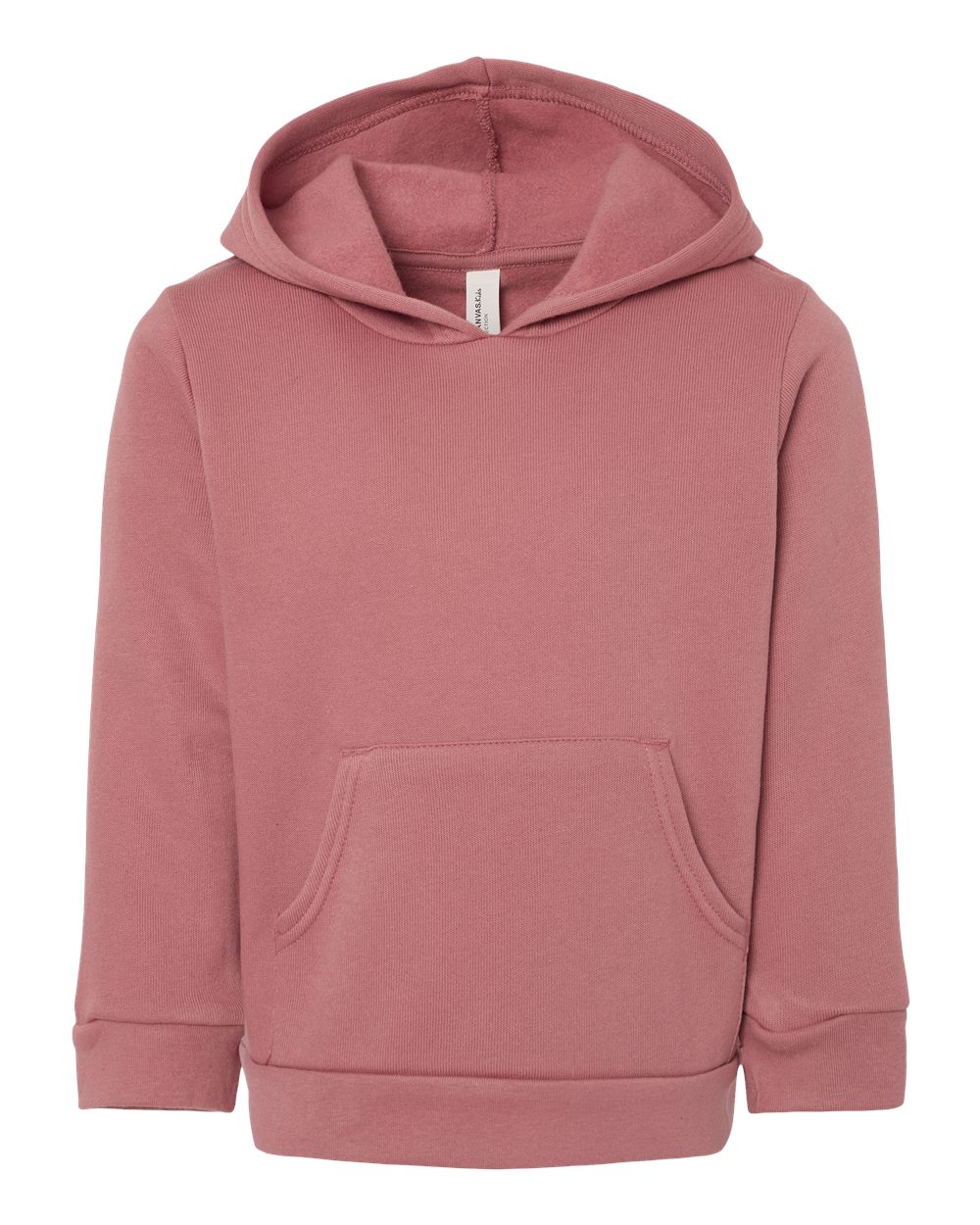 BELLA + CANVAS 3719T Toddler Sponge Fleece Pullover Hoodie Sweatshirt in Mauve
