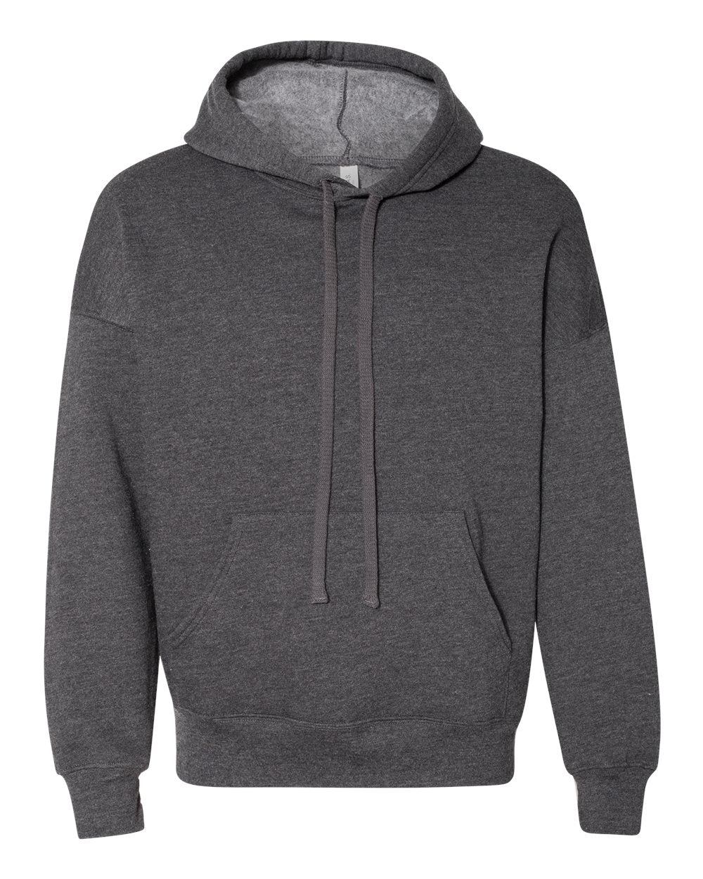 BELLA + CANVAS 3729 Unisex Sponge Fleece Drop Shoulder Hoodie Sweatshirt in Dark Grey Heather