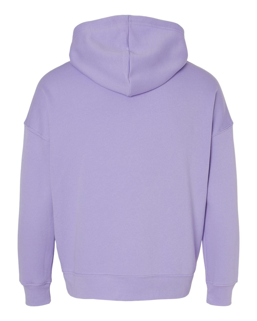 BELLA + CANVAS 3729 Unisex Sponge Fleece Drop Shoulder Hoodie Sweatshirt in Dark Lavender, back