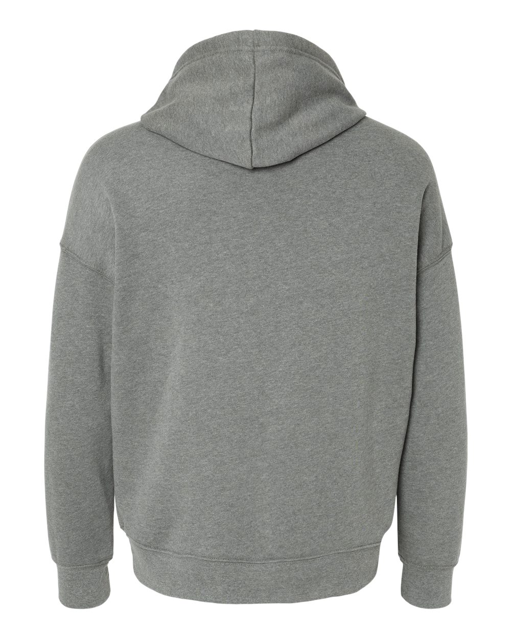 BELLA + CANVAS 3729 Unisex Sponge Fleece Drop Shoulder Hoodie Sweatshirt in Deep Heather, back