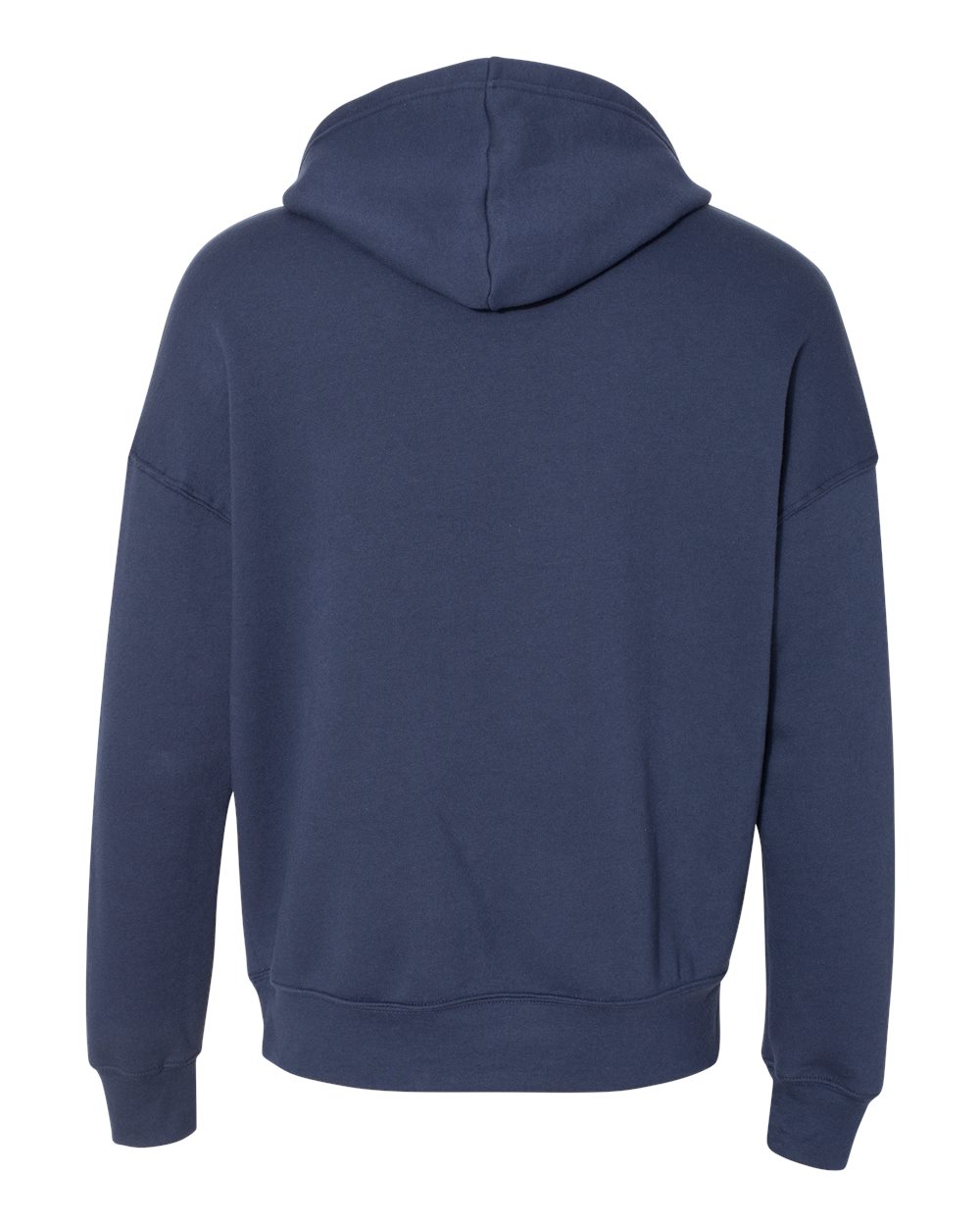 BELLA + CANVAS 3729 Unisex Sponge Fleece Drop Shoulder Hoodie Sweatshirt in Navy, back