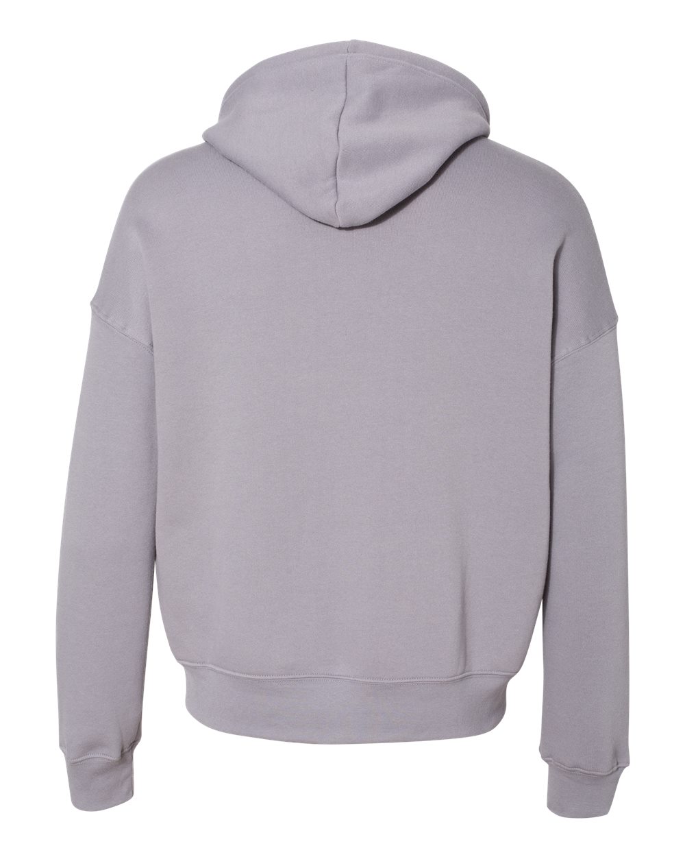 BELLA + CANVAS 3729 Unisex Sponge Fleece Drop Shoulder Hoodie Sweatshirt in Storm, back