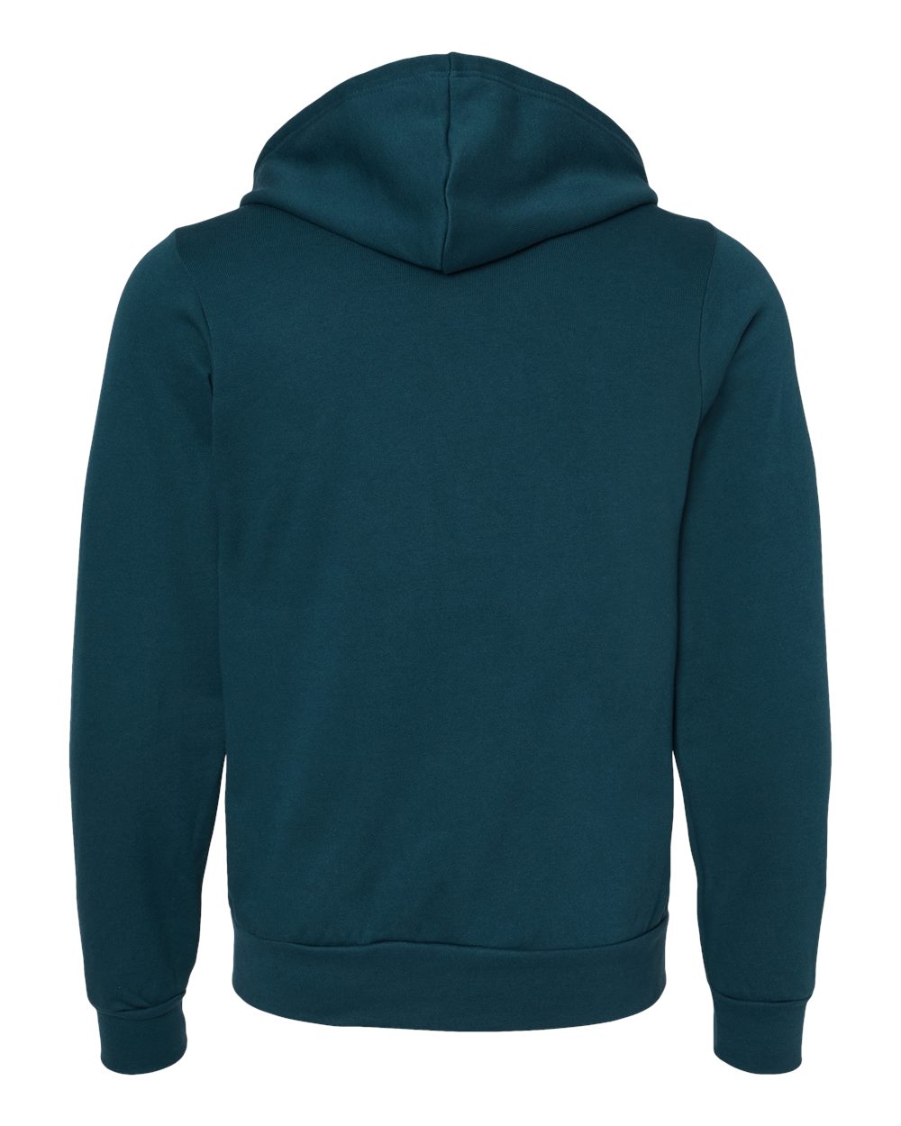 BELLA + CANVAS 3739 Unisex Sponge Fleece Full-Zip Hoodie Sweatshirt in Atlantic, back