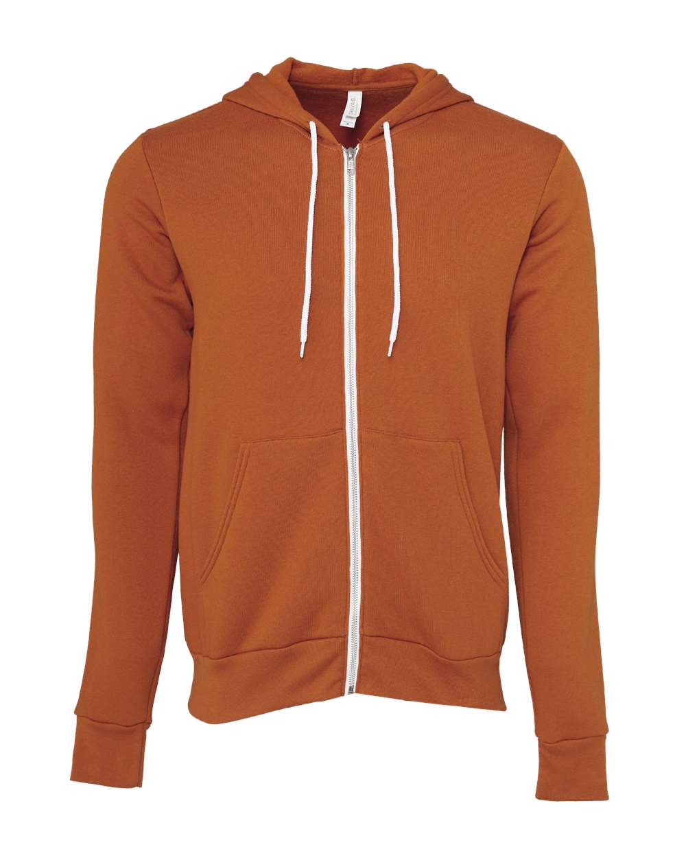 BELLA + CANVAS 3739 Unisex Sponge Fleece Full-Zip Hoodie Sweatshirt in Autumn