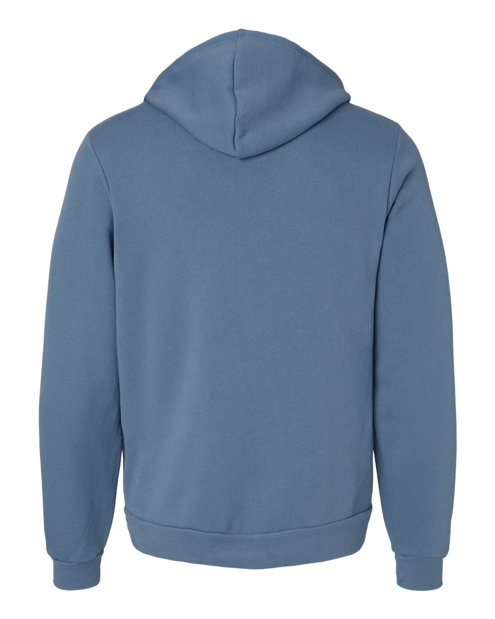 BELLA + CANVAS 3739 Unisex Sponge Fleece Full-Zip Hoodie Sweatshirt in Steel Blue, back