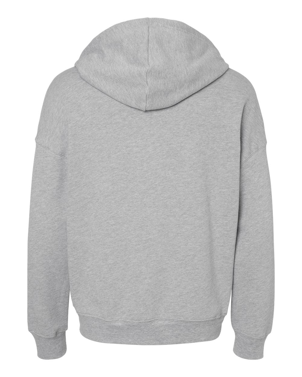 BELLA + CANVAS 3759 Unisex Sponge Fleece DTM Full-Zip Hoodie Sweatshirt in Athletic Heather, back