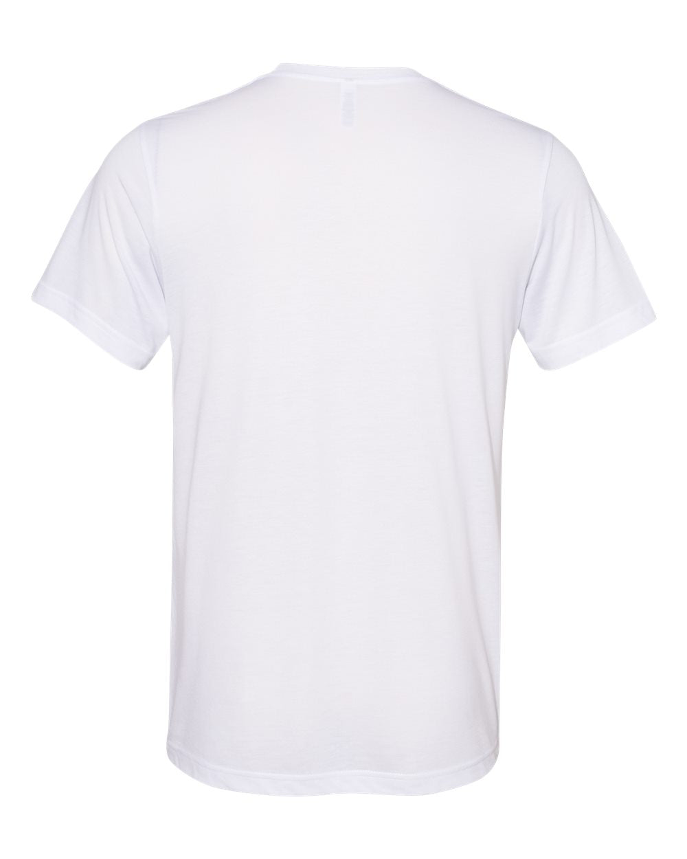 BELLA + CANVAS 3880 Unisex Viscose Fashion Tee in White, back