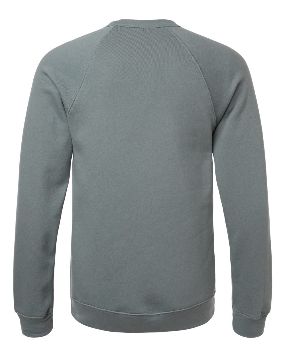 BELLA + CANVAS 3901 Unisex Sponge Fleece Raglan Crewneck Sweatshirt in Blue Storm, back