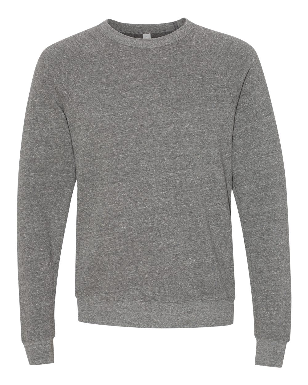 BELLA + CANVAS 3901 Unisex Sponge Fleece Raglan Crewneck Sweatshirt in Deep Heather