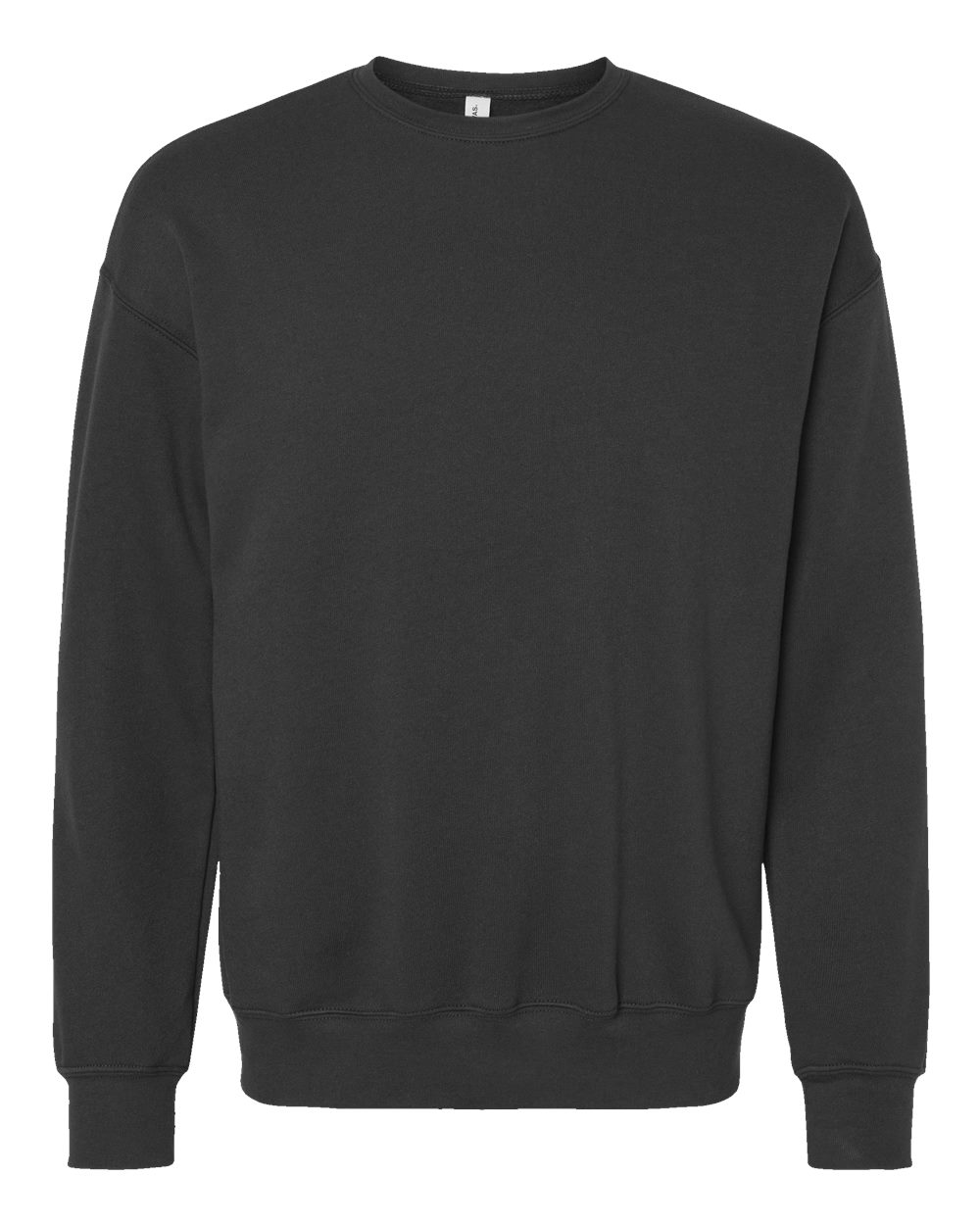BELLA + CANVAS 3945 Unisex Sponge Fleece Drop Shoulder Crewneck Sweatshirt in Dark Grey