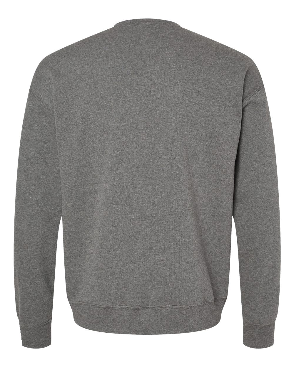 BELLA + CANVAS 3945 Unisex Sponge Fleece Drop Shoulder Crewneck Sweatshirt in Deep Heather, back