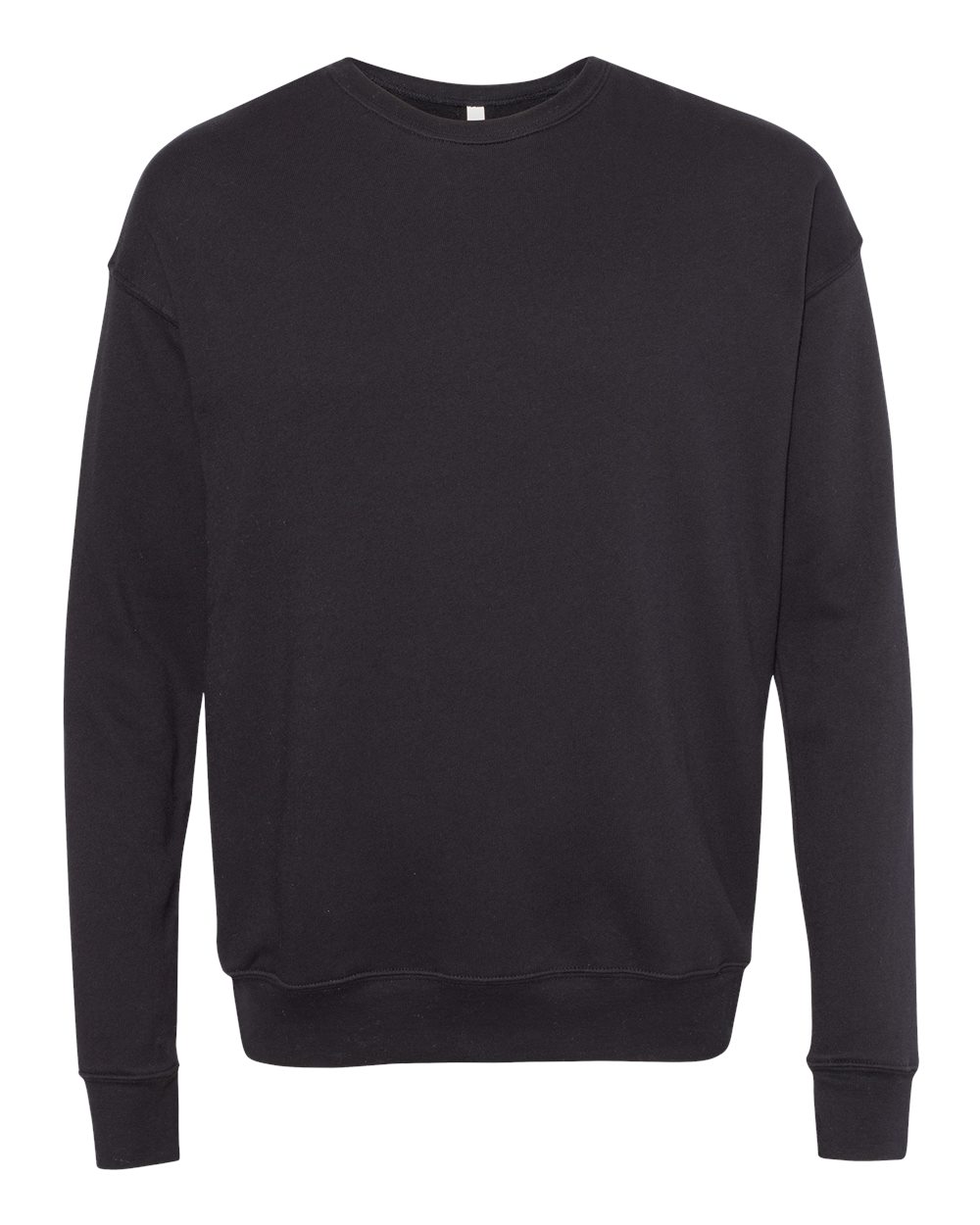 BELLA + CANVAS 3945 Unisex Sponge Fleece Drop Shoulder Crewneck Sweatshirt in DTG Black